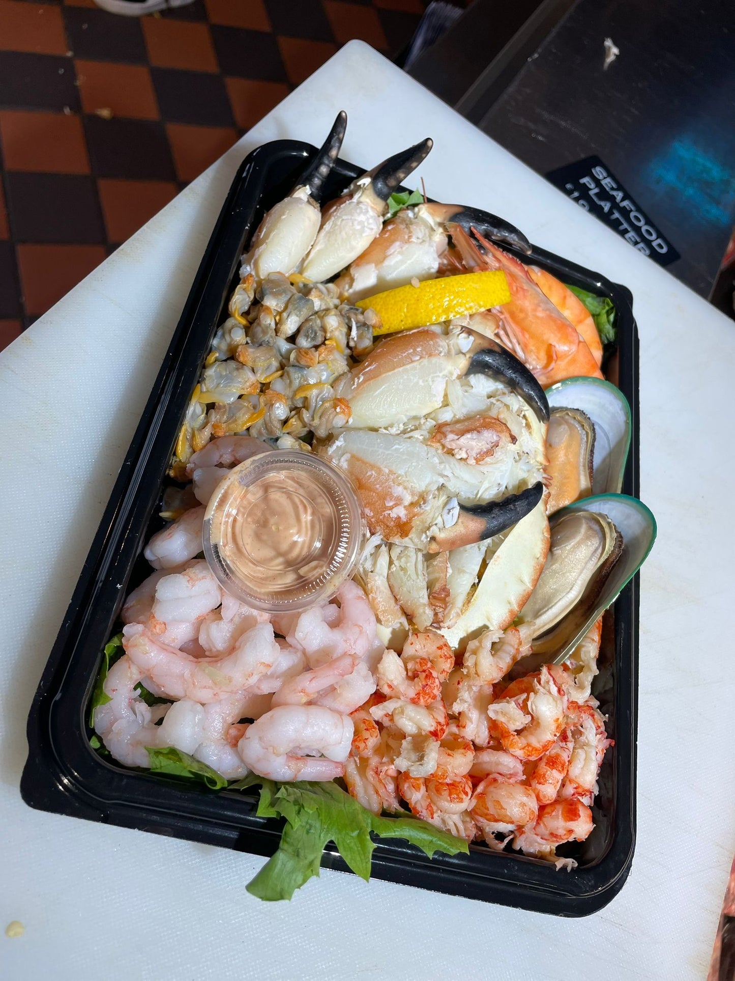 Valentines seafood platter -- for collection from walkers nurseries